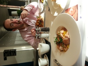 A spot of lunch before the flight