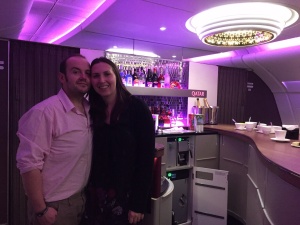 Water for Mr Craigie, champagne cocktail for Mrs Craigie